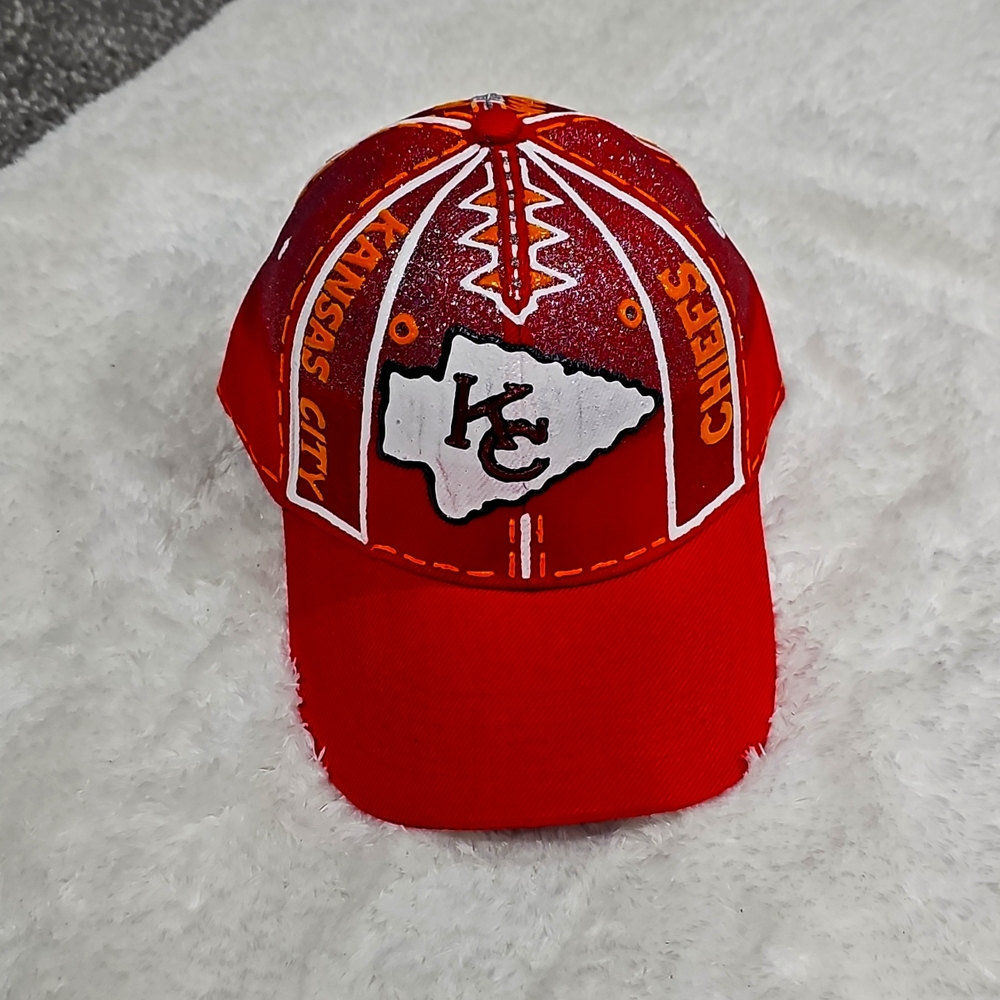 Kansas City Chiefs - Hand Painted Ball Cap